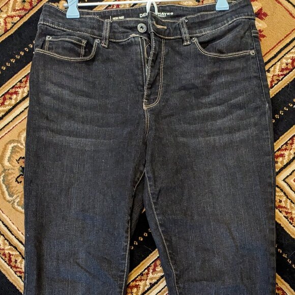 Black Denver Hayes Curve-Tech "Hanna" High rise Jeans (8 x 34) - Picture 4 of 6